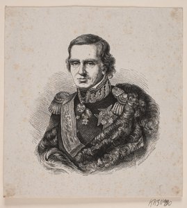 Onbekende Militair met Zweeds Grootkruis Ster door Johan Frederik Rosenstand