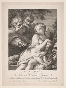 Susanne in bad door Johan Georg Preisler