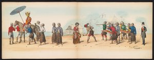 Maskerade van de Delftse studenten, 1857 (plaat 6)