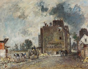Sloopwerkzaamheden in Rue des Franc-Bourgeois St. Marcel door Johan Jongkind