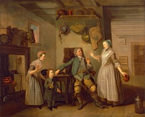 David Garrick en Mary Bradshaw in David Garrick