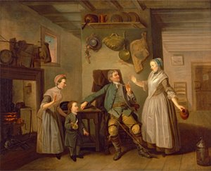 David Garrick en Mary Bradshaw in David Garrick
