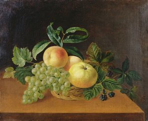 Mand met Appels, Perzik en Druiven
