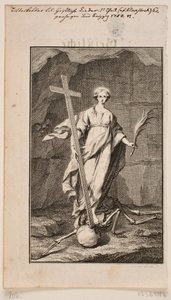 "Religie". Titelgravure voor Geistliche Lieder