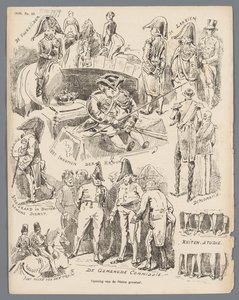 Spotprent op de opening van de Staten-Generaal, 1870 door Johan Michaël Schmidt Crans