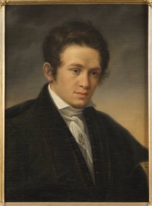 Portret van de dichter Karl August Nicander (1799-1839) door Johan Olaf Sodermark