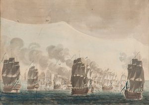 De zeeslag bij Öland op 26 juli 1789