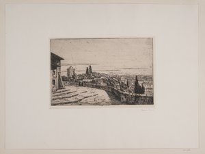 Uitzicht over Rome vanaf de Janiculum-heuvel door Johan Rohde