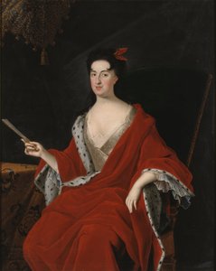 Catherine Opalinska, koningin van Polen - Portret van Catherine Opalinska (1680-1747), koningin van Polen, door Johan Starbus (1679-1724) door Johan Starbus