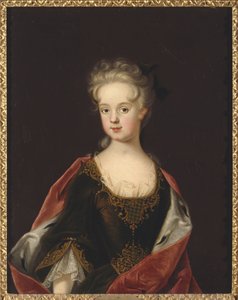 Marie Leszczynska, koningin van Frankrijk - Portret van Marie Leszczynska, koningin van Frankrijk (1703-1768), door Johan Starbus (1679-1724) door Johan Starbus