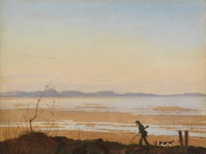 Een avond aan het meer Arresø, ca. 1837