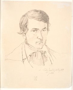 Zelfportret door Johan Thomas Lundbye