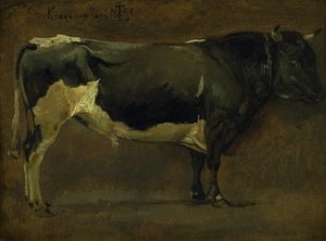 Zwartbonte Stier door Johan Thomas Lundbye