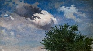 Studie van wolken door Johan Thomas Lundbye