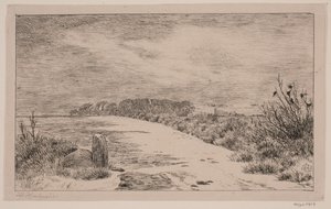 Bij Himlingøje, winterlandschap