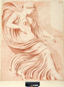 Akademiezeichnung. Relief aus dem Vatikanischen Belvedere-Hof door Johan Tobias Sergel