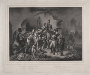 Het Franse leger in het Kremlin van Moskou