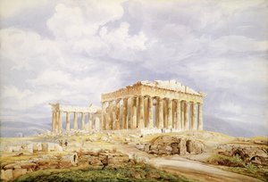 Het Parthenon, Athene door Johan Wolfensberger