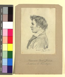 Hermann Ernst Freund (1786-1840), beeldhouwer door Johann Adam Klein