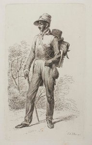 Johann Jacob Kirchner op wandeltocht door Johann Adam Klein