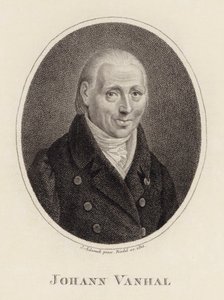 Portret van de componist Johann Baptist Wanhal 1739-1813, 1815 door Johann Adamek