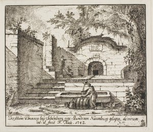 De mooie fontein bij Schönburg