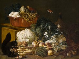 Stilleven met eekhoorn