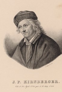 Portret van de Componist Johann Philipp Kirnberger 1721-1783 door Johann Andreas Hatzfeld