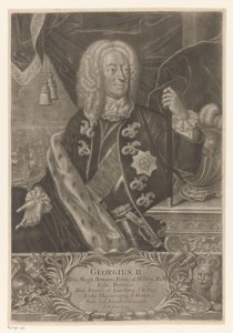 Portret van George II, koning van Groot-Brittannië