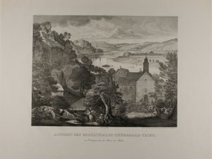Moezeldal onder Trier met de rotsen van Pallien op de voorgrond door Johann Anton Alban Ramboux