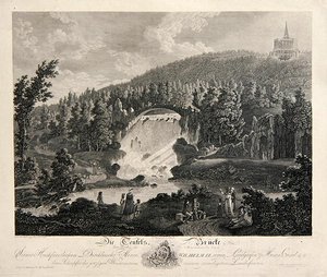 Duivelsbrug, gegraveerd door J. Schroeder door Johann August (after) Nahl