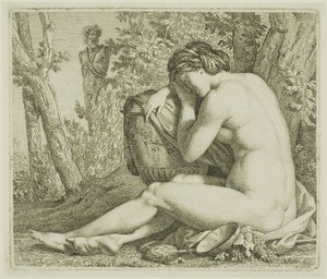Rustende Bacchante door Johann August Nahl II