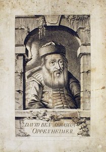 Portret van David Oppenheim 1664-1736, opperrabbijn van Praag