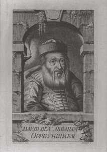 Portret van David Oppenheim 1664-1736, opperrabbijn van Praag, 1773