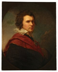 Portret van de Russische dichter Apollon Maikov (1761-1838) door Johann Baptist II Lampi