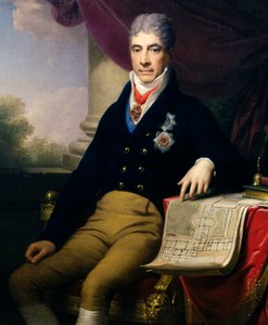 Portret van Andrey Razumovsky Kirillovich (1752-1836) Russische diplomaat, ambassadeur van de tsaar in Wenen; ca.1810 door Johann Baptist II Lampi