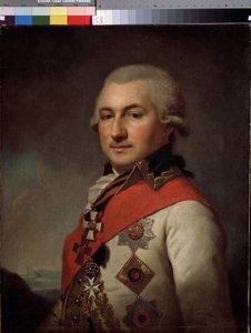 Portret van admiraal Jose de Ribas, oprichter van Odessa door Johann Baptist I Lampi