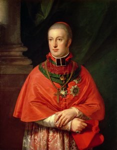 Rudolf van Habsburg, Aartshertog van Oostenrijk (1788-1831), jongste zoon van Leopold II (1747-93), in kardinaal gewaden