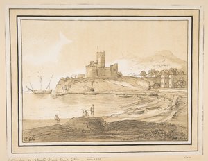 Landschap naar Claude door Johann Baptist Stuntz