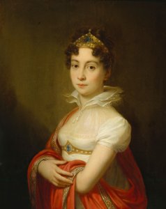 "Jeugdportret van keizerin Maria Ludovica (1787-1816) met diadeem".