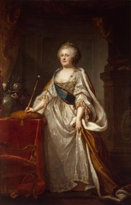 Portret van keizerin Catharina II 1729-1796, 1794