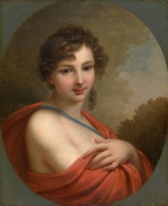 Portret van Yelena Naryshkina 1785-1855, 1800 door Johann Baptist von Lampi the Elder