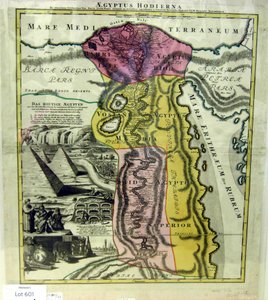Aegyptus Hodierna, Kaart van Egypte, ca. 1720