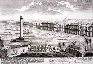 Ruïnes van het Grote Aquaduct in Carthago, uit 