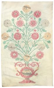 "De Roos", een stamboom gepresenteerd aan keizer Karel VI, 1731 door Johann Carl Paricius