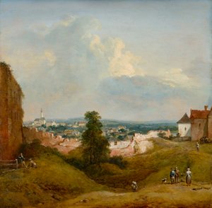Uitzicht vanaf de Albrechtsburg in Klosterneuburg