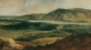 Donaulandschap, gezien vanaf de Bisamberg door Johann Christian Brand