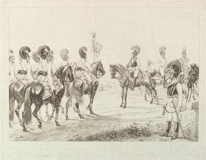 Oostenrijkse Cuirassiers, begin 19e eeuw