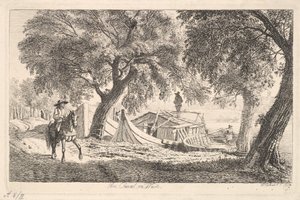 Op het Kanaal in Wenen door Johann Christian Erhard