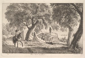 Op het kanaal in Wenen door Johann Christian Erhard
